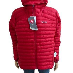 RAB Cirrus Alpine PrimaLoft Insulated Jacket Ascent Red Men Large L YKK Zip